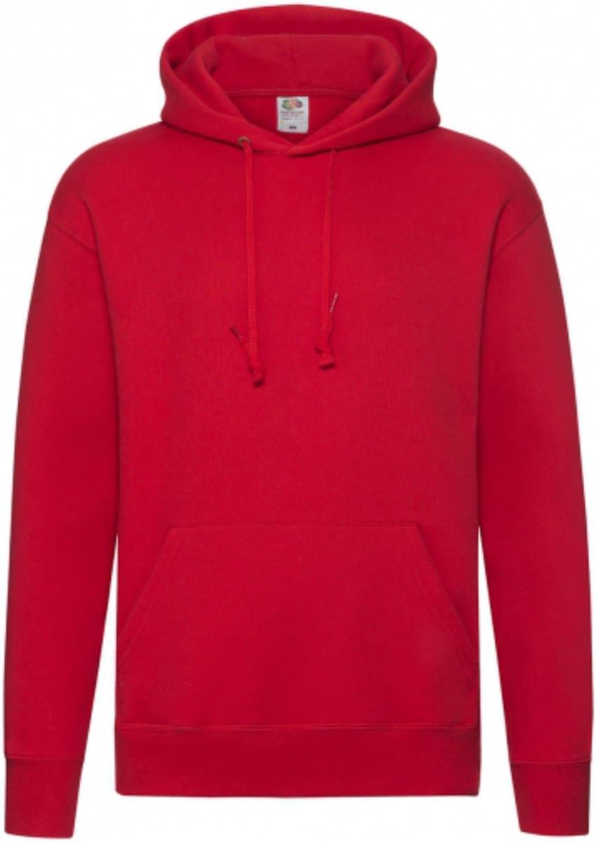 Premium Hooded Sweat - Red - XL - Fruit of the Loom