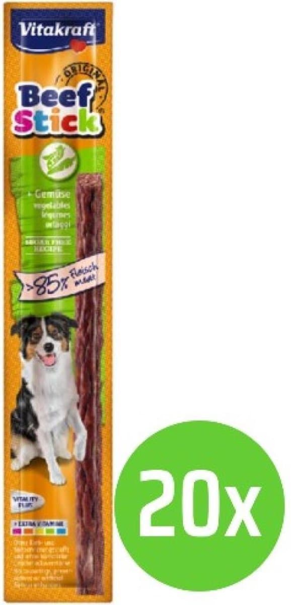 Vitakraft beefstick menu - hondensnack - Groente - 20 verpakkingen