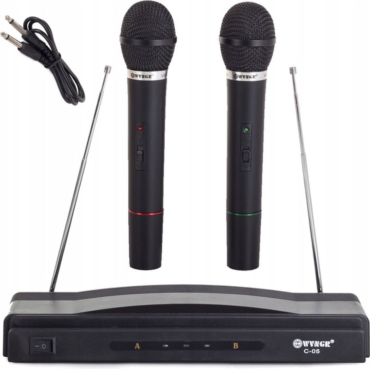 VERK GROUP Karaokeset met 2 draadloze microfoons - Voor feesten en bruiloften