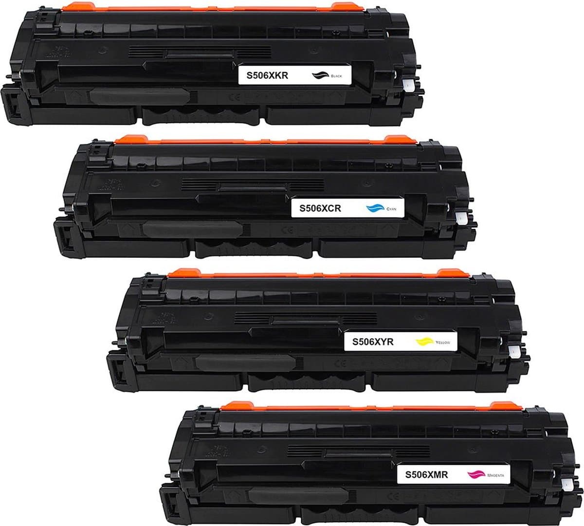 Samsung CLT-K/C/M/Y506S 4-Pack Toner Set - Zwart Cyaan Magenta Geel - 16500 Pagina's - Samsung CLT-K506S CLT-C506S CLT-M506S CLT-Y506S - Huismerk Compatible - CLP-680ND CLX-6260FD CLX-6260FR CLX-6260FW CLX-6260ND - CLT-K/C/M/Y506S alternatief