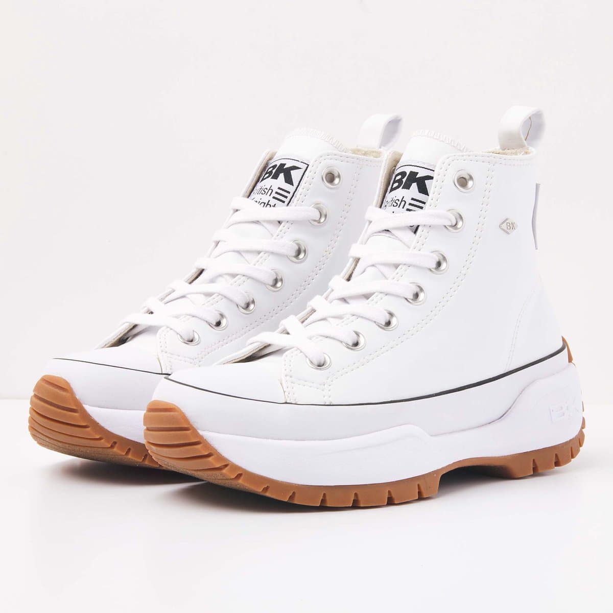 British Knights - Kaya Mid Fly Dames Sneakers Hoog - Maat 38 - Wit - Vrouwen Schoenen
