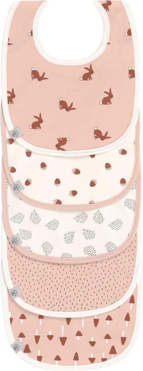 Lässig slabbetje 5 stuks Little Forest Rabbit 3 tot 18 maanden