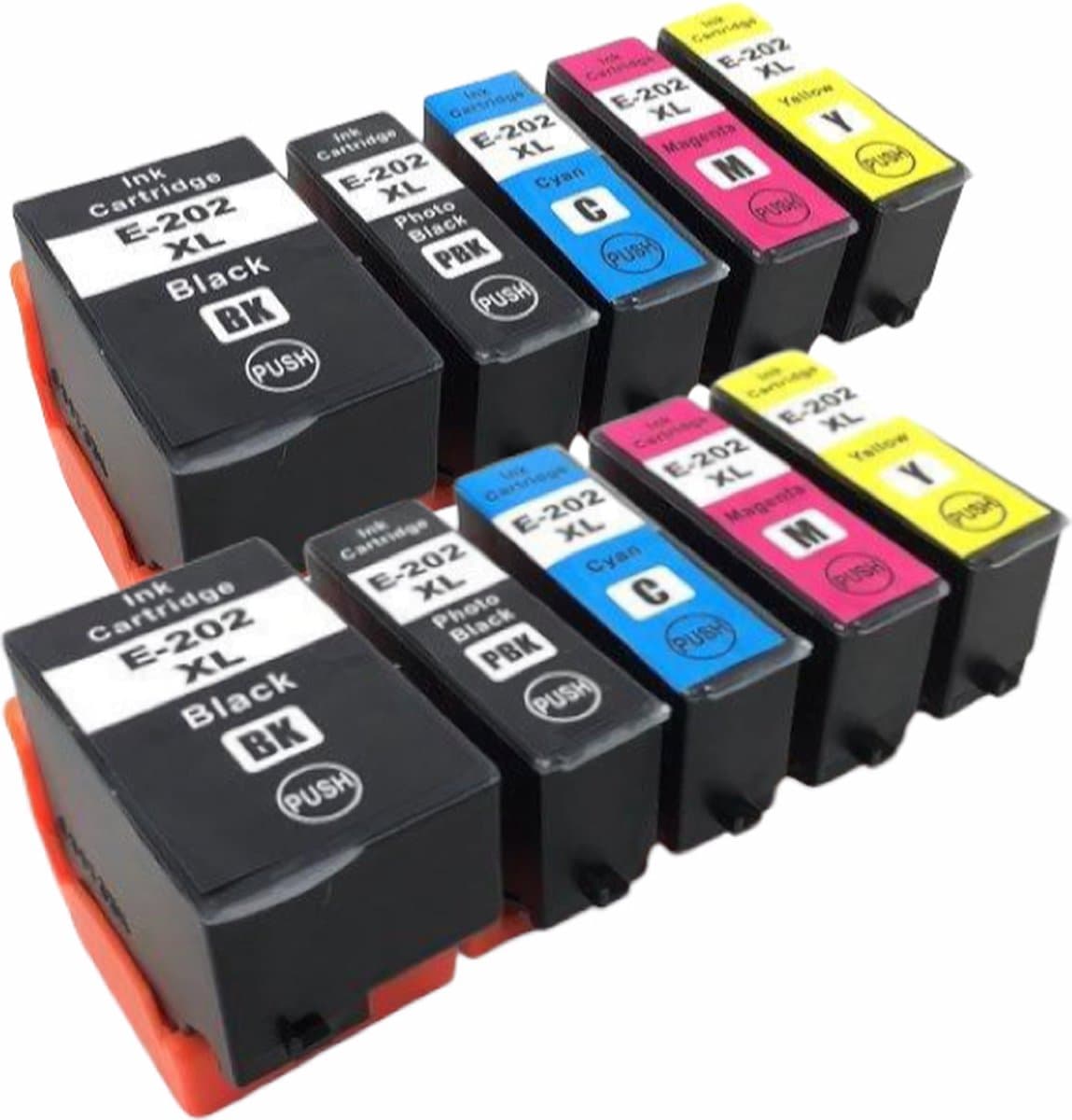 MediaHolland - Huismerk Inkt Cartridges voor Epson 202XL Printers - Set van 10 Stuks - 4 Kleuren - Epson Inktpatronen, Cartridge