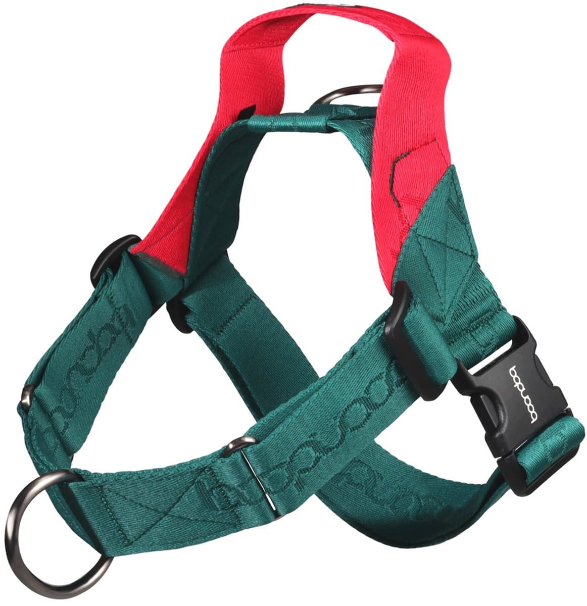 Boondog Hondentuig 0109 - Anti Trek - 2 Bevestigingspunten - Met Handvat - Verstelbaar - Comfortabel Harnas - Green - Maat SM