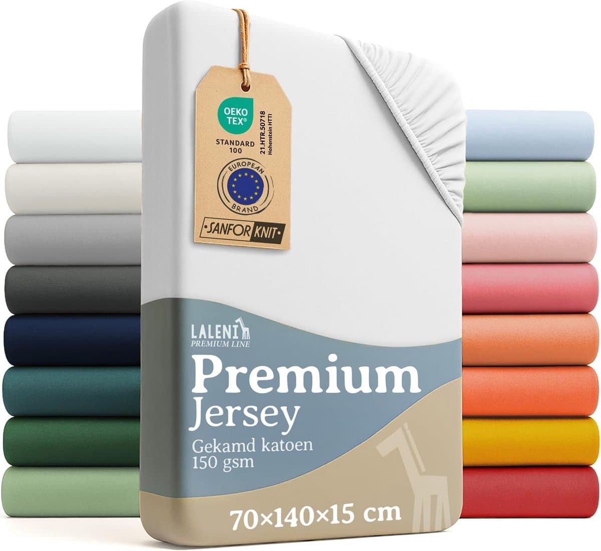 Ademend Molton hoeslaken voor babybed, 100% Katoen, Verschillende Maten