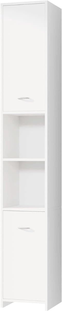 RONN® Kolomkast Staand - Opbergkast - Kast - Wit - 30cm x 30cm x 180cm