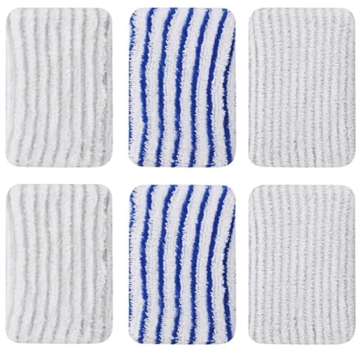 ST TRADİNG Set van 6 reinigingsdoeken voor stoomreinigers - absorberende microvezel pads