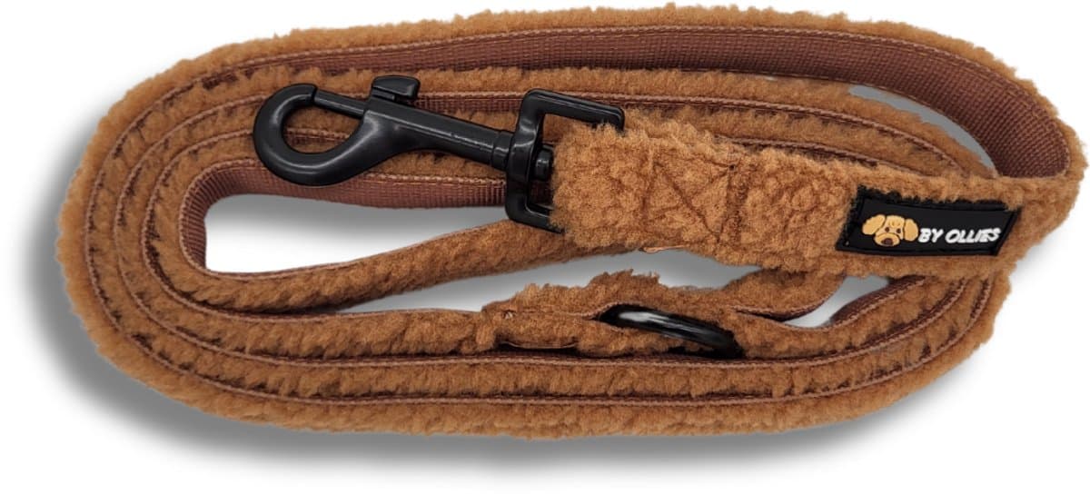 By Ollies Hondenriem teddy Caramel - Maat S (1.5 x 152cm)