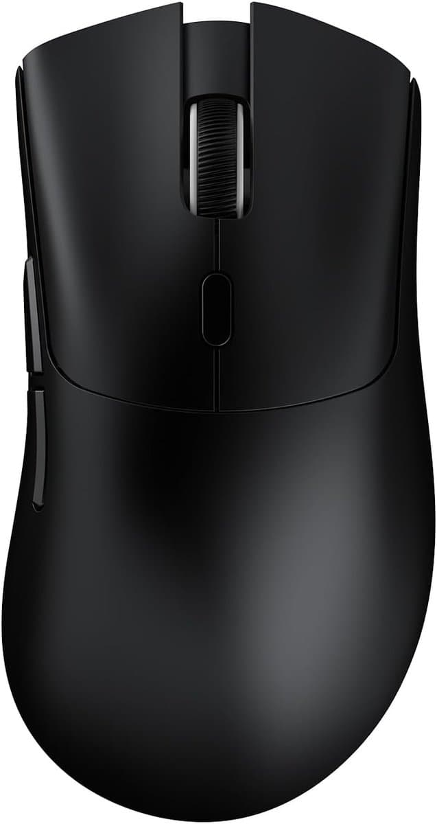 ATTACK SHARK R1 - Superlight Gamingmuis - 59g Ultralicht - PixArt PAW3311 Sensor - BT & 2.4G Draadloos & Bedraad - 6 Instelbare DPI Tot 18000 - 65 uur Batterij - Zwart