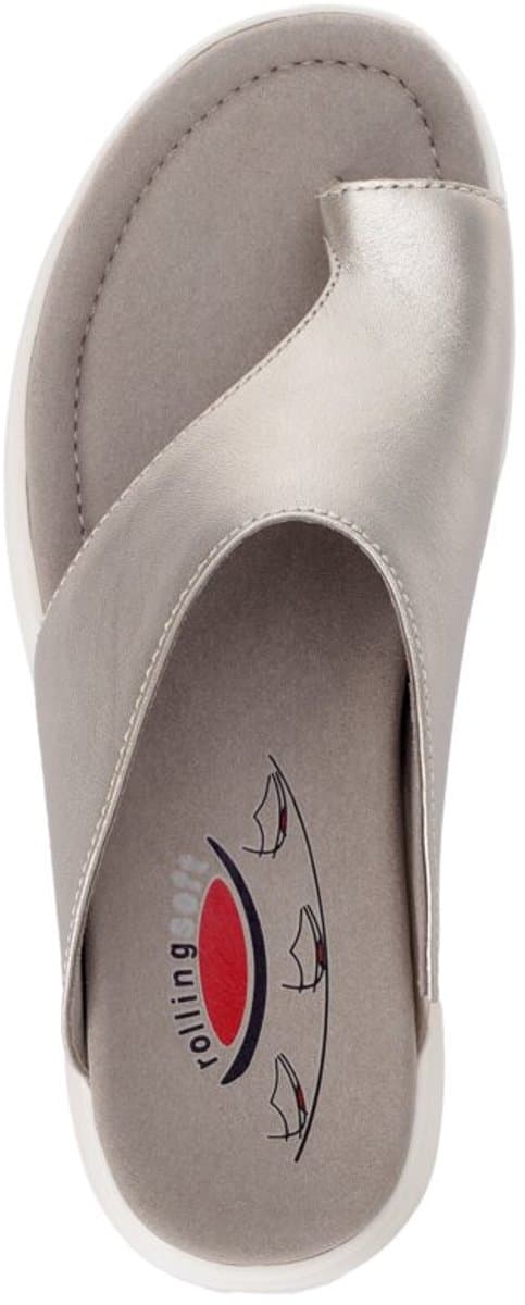 Gabor Rollingsoft - Dames Teenslipper - art. 86.812.62 - Goud - Maat 40.5