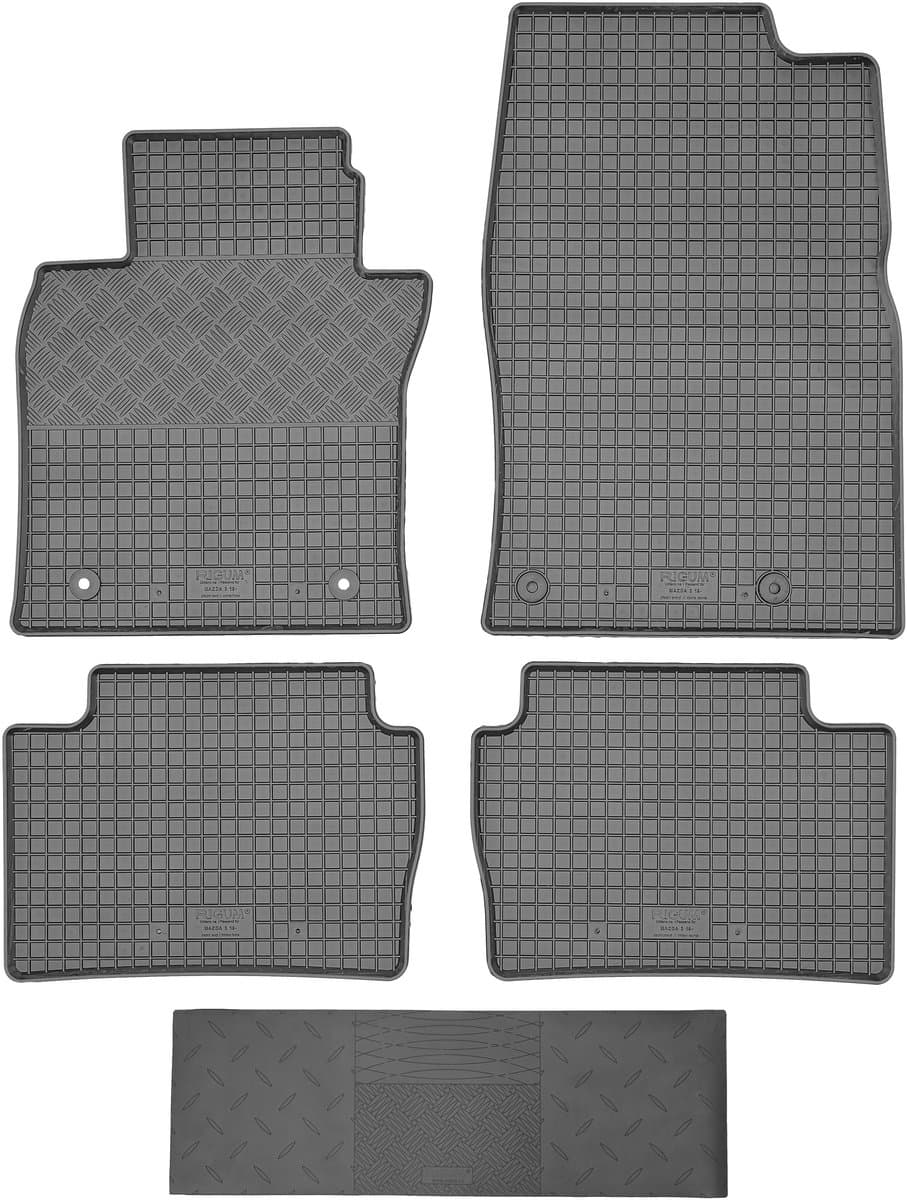 Max-Dywanik Rigum - Auto Vloermat - Mazda 3 - 2019 - Zwart