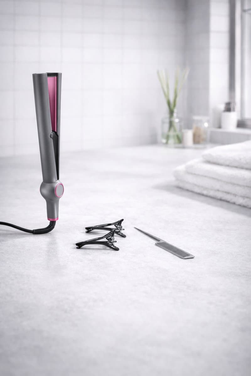 Fameilleur Stijltang met Hete Lucht & Airstyler – Professionele Keramische Haarstyler – Voor Nat en Droog Haar – Elektrische Haarstijler met Snelle Opwarming – Beschermende Stylingtool – Geschikt voor Alle Haartypes – Reisvriendelijk – Salonresultaat