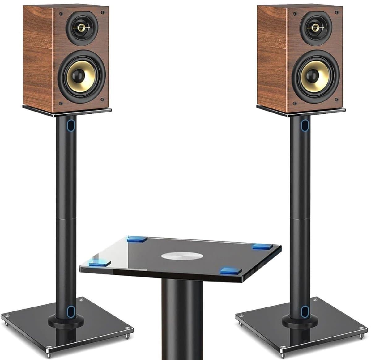 NBAP® Luidspreker Standaard - Speaker Vloerstandaard - Extra Stevig - Zwart