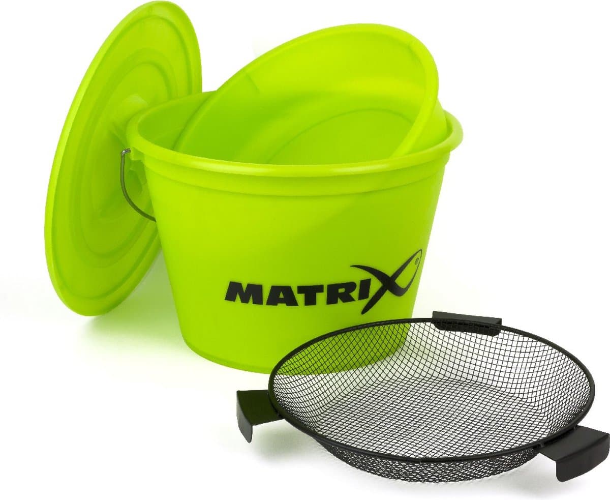 Matrix Lime Bucket Set Inc. Tray And Riddle