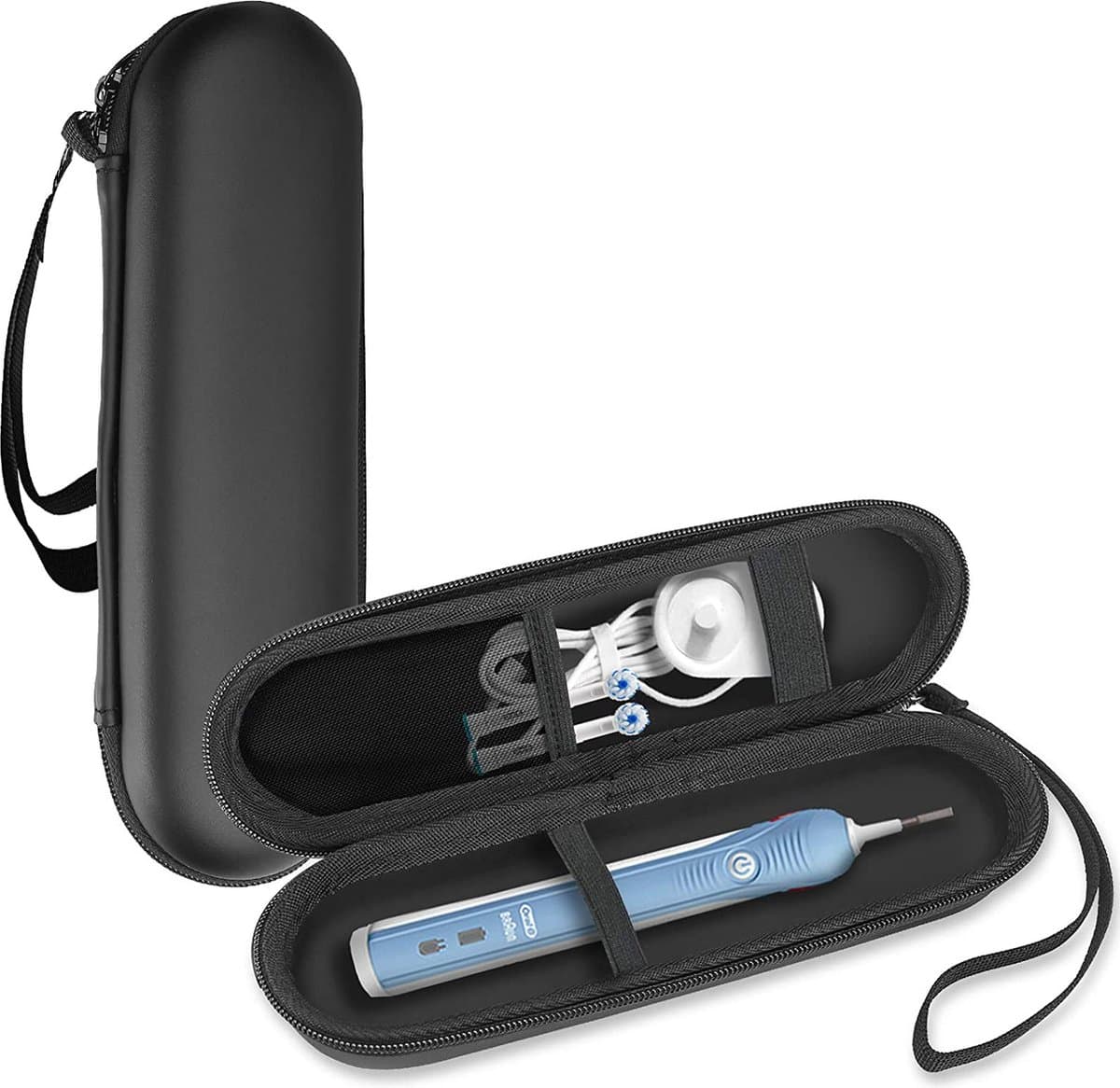 Hoes voor Oral-B Tandenborstel, etui, harde schaal, Philips elektrische tandenborstel, reisetui, draagtas, elektrische tandenborstelhouder, houder, houder, reistas, zwart