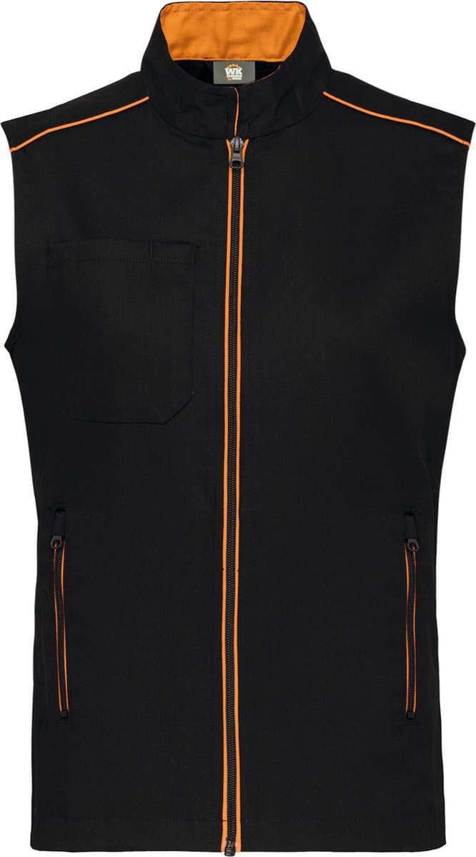 WK. Designed To Work Gilet Day To Day WK6148 - Black / Orange - L