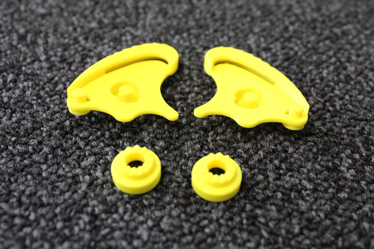 Helm Oortjes Set Geel Voor Roof Boxer Helm