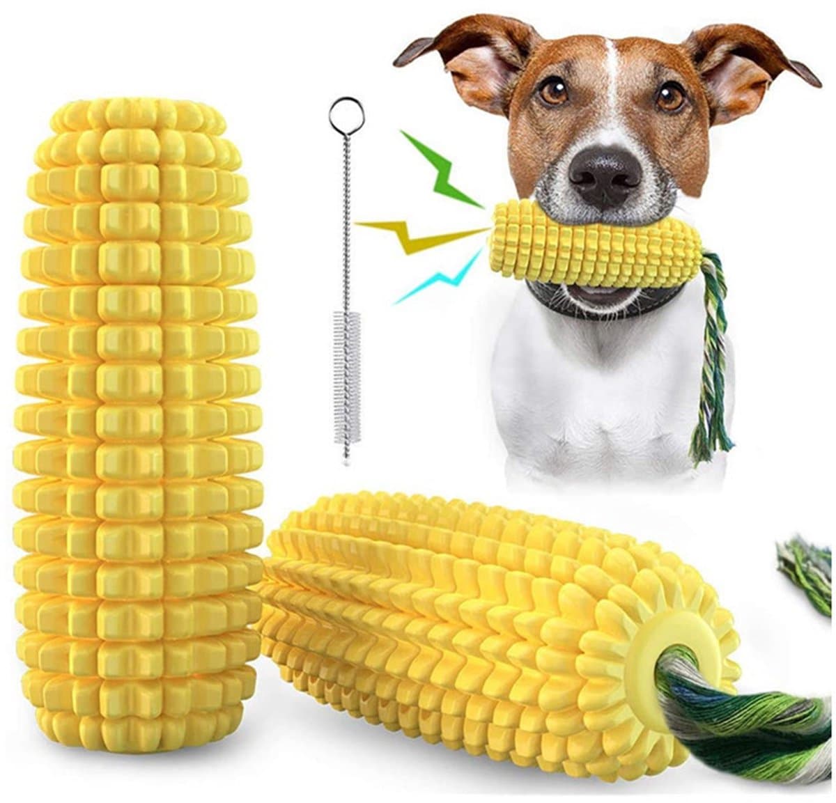 NAXSIR Kauwspeelgoed voor Honden - Tandheelkundig Knaagspeelgoed met Piep - Helpt Tanden Reinigen & Vermindert Verveling