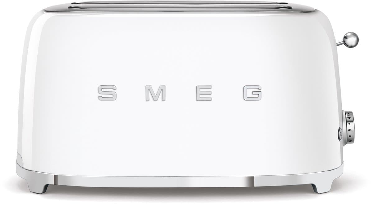 SMEG langsleuf broodrooster TSF02WHEU, wit