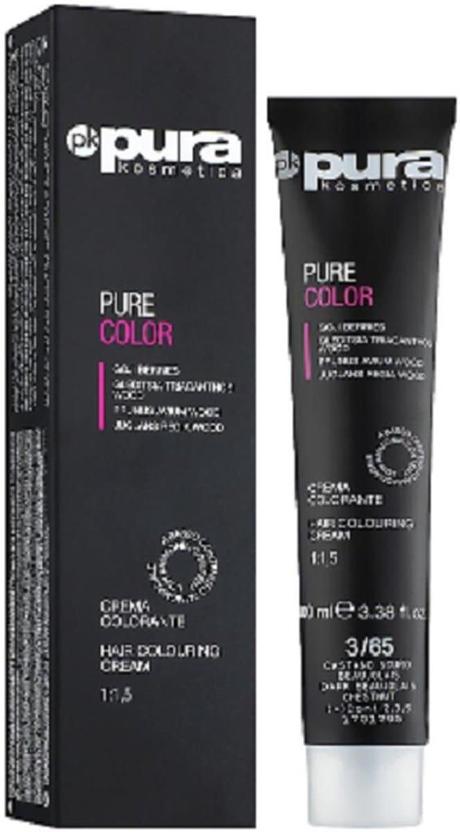 Pura Kosmetica 0101 Pure Color haarverf 100 ml 7/8 Kastanje-honing