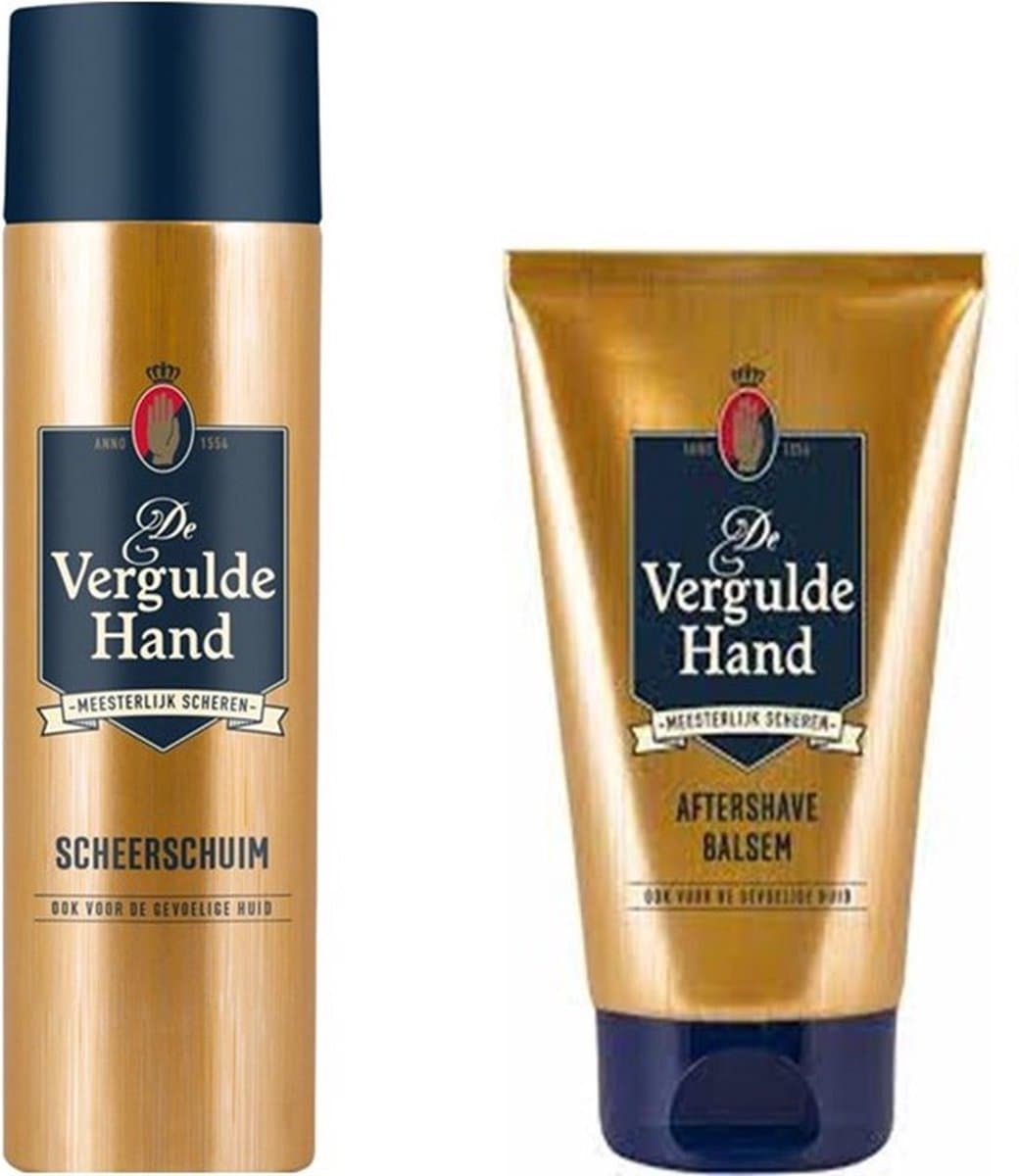 Vergulde Hand - Set - Aftershave Balsem & Scheerschuim