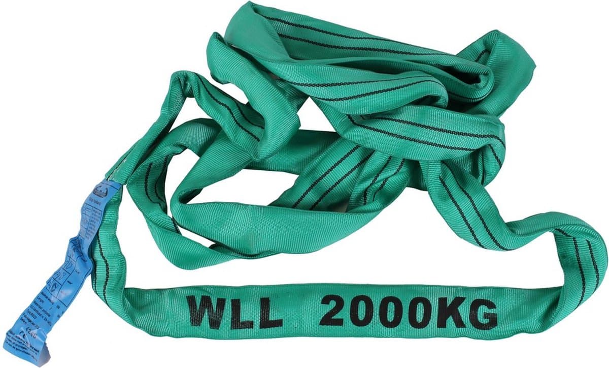 Rondstrop - Werklast van 2 Ton - 2 meter lang - Torso
