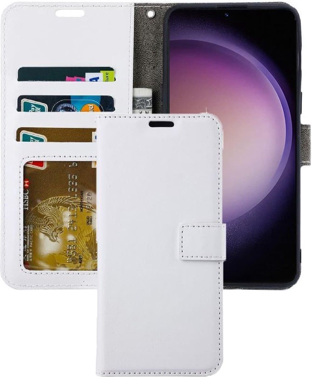 Portemonnee Book Case Hoesje Geschikt voor: Samsung Galaxy S23 Plus - Wit