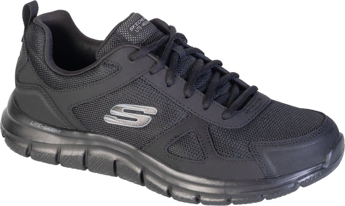 Skechers Track-Scloric Wide 52631W-BBK, Mannen, Zwart, Sneakers, maat: 44