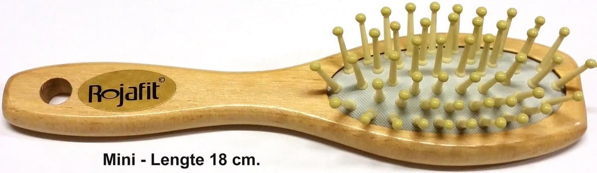 Rojafit Pneumatische Haarborstel  – Echt hout – 18 cm.
