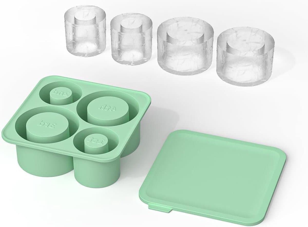 IJsblokjesvorm met deksel voor Stanley Cup 20-40 oz holle cilinder siliconen ijsblokjesbakjes - vriezer ijsvormen voor cocktails en whisky Ice mold