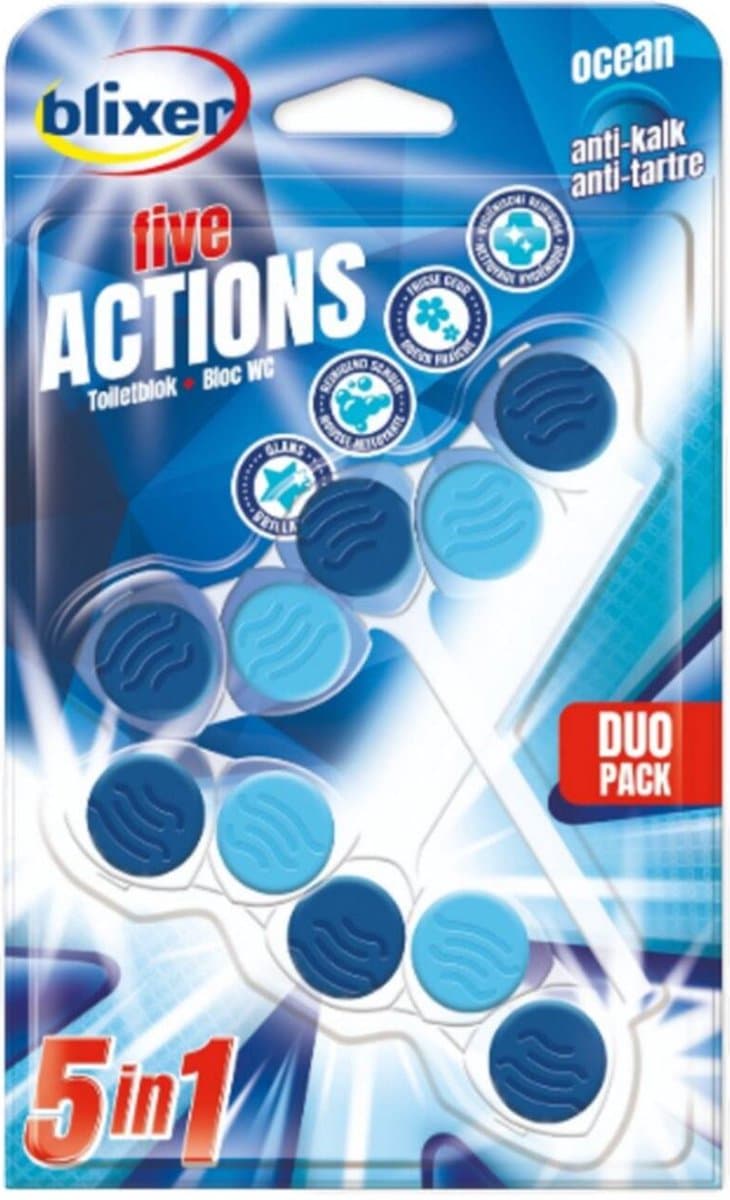 Beckmann Blixer Wc Blokje 5in1 Ocean Duo Pack 0604