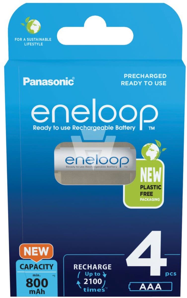 Panasonic Eneloop Micro AAA 800 mAh - 4 stuks