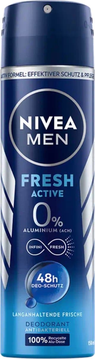 NIVEA deodorant mannen - fris actief 150 ml