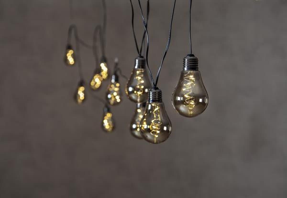 RTM Lighting Lichtsnoer 360cm met 10 lampjes -Daglicht - prikkabel - lichtsnoer