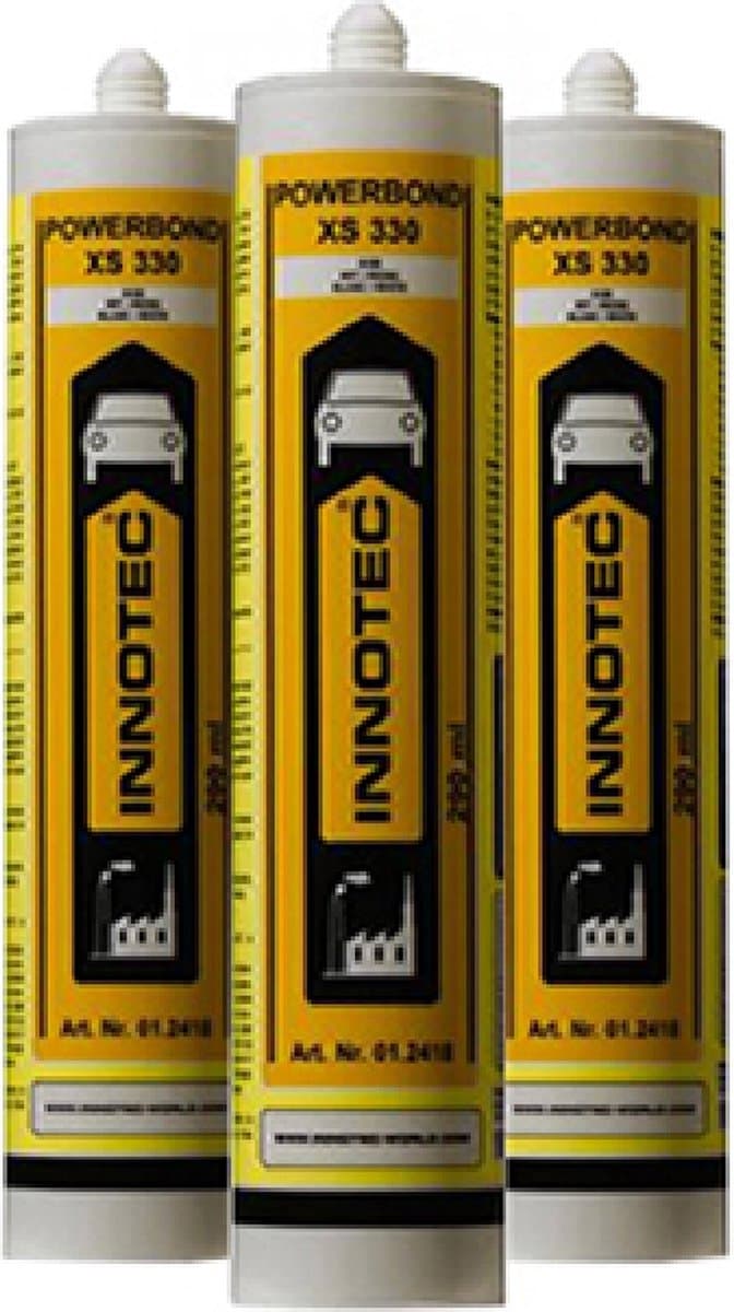 INNOTEC Powerbond XS 330 Zwarte Kleefpasta 290ml met Mengtuit