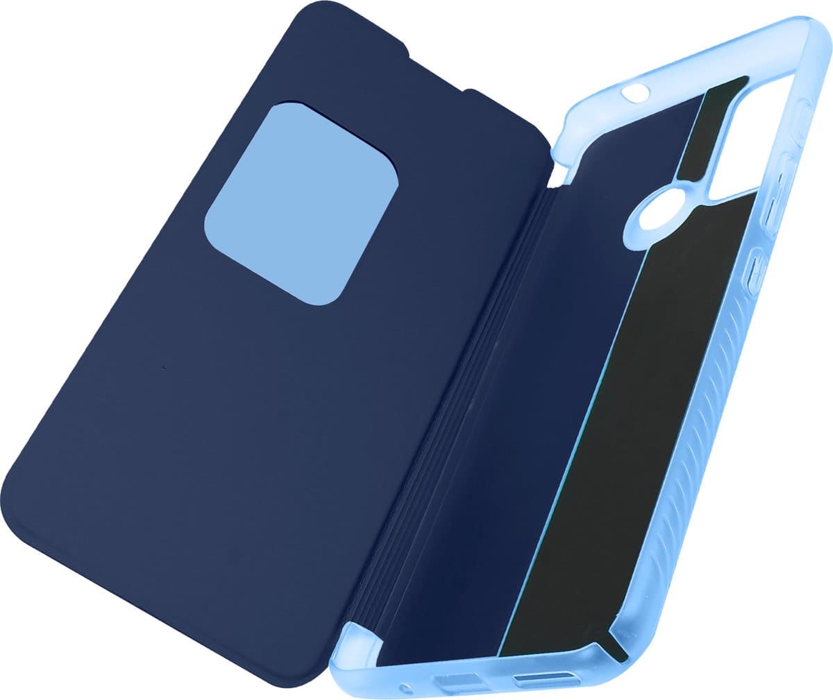 Wiko, Hoesje geschikt voor Wiko Power U30 - Folio Night, Blauw