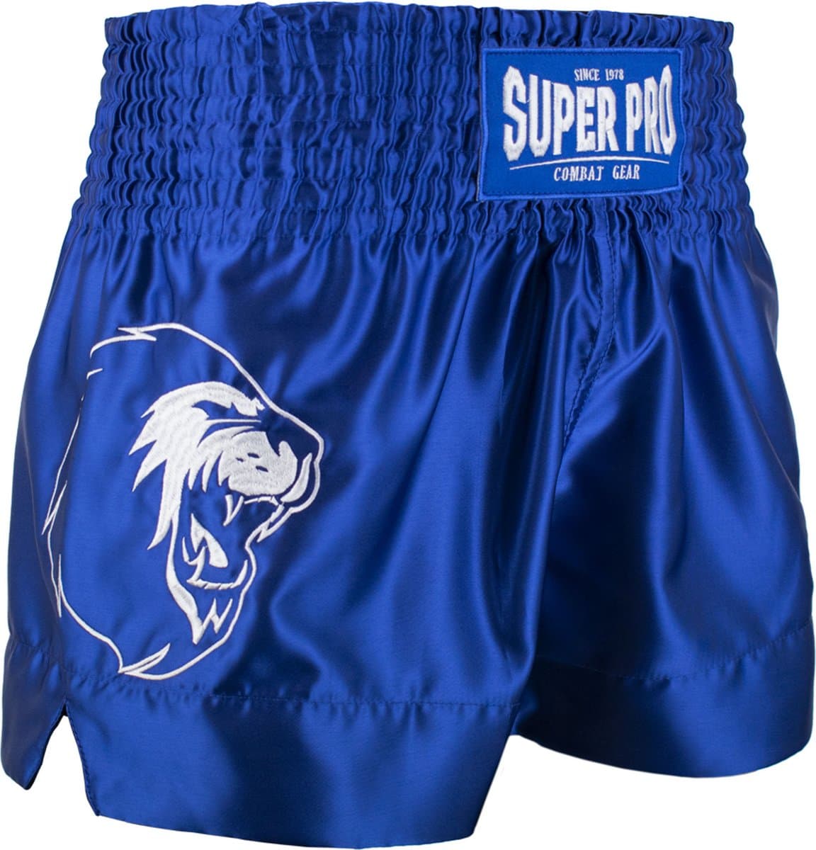 Super Pro Combat Gear Thai en Kickboksshort Hero Blauw/Wit Large