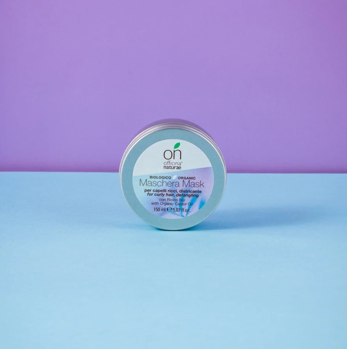 onYOU Natuurlijk Masker voor krullend haar - met Biologische Lijnzaadolie en Castorolie voor gedefinieerde krullen - anti-pluizen effect - hydrateert en geeft elasticiteit - 150 ml - Officina Naturae