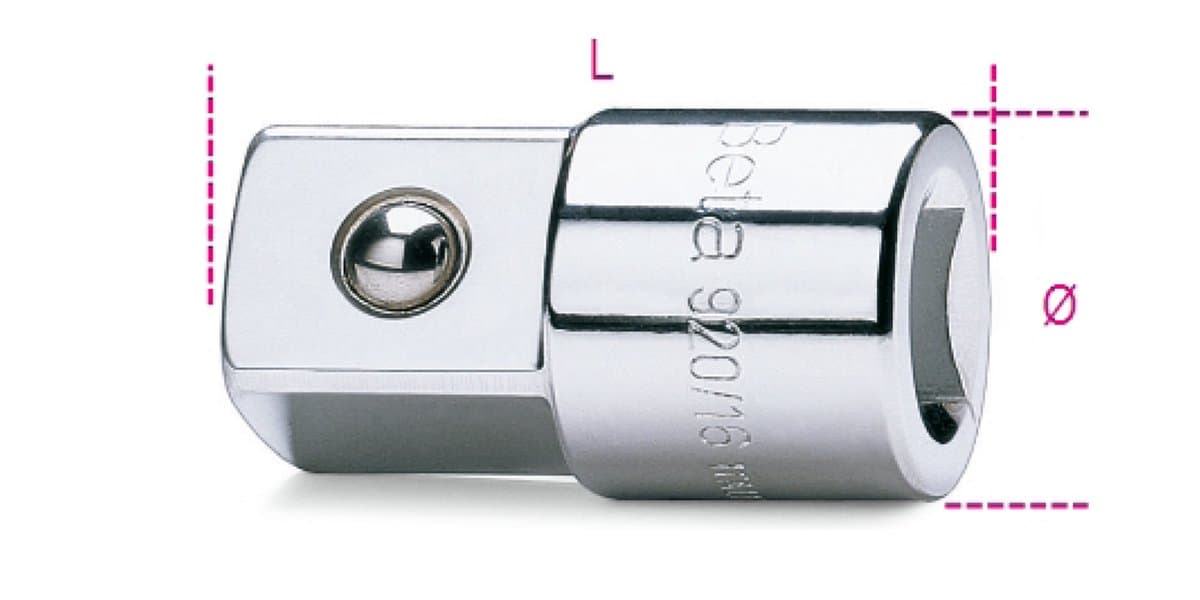 Beta-Tools-Bitadapter-920/16-1/2"-vrouwelijk-en-3/4"-mannelijk