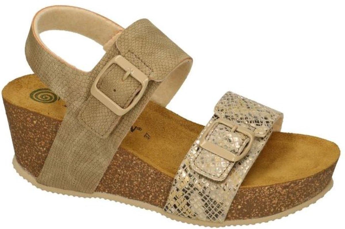 Dr Brinkmann -Dames - beige - sandalen - maat 39