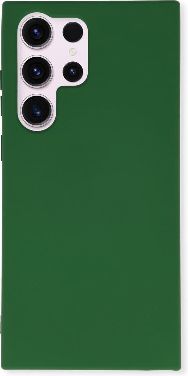 TPU/Siliconen Back Cover hoesje - Geschikt voor Samsung Galaxy S22 Ultra / S23 Ultra - Groen