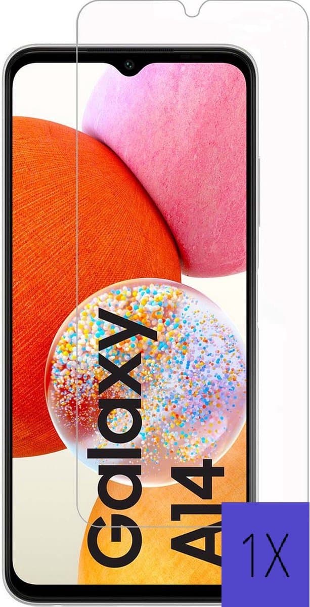 Screenprotector Samsung Galaxy A14 Screenprotector- Tempered Glass - Beschermglas