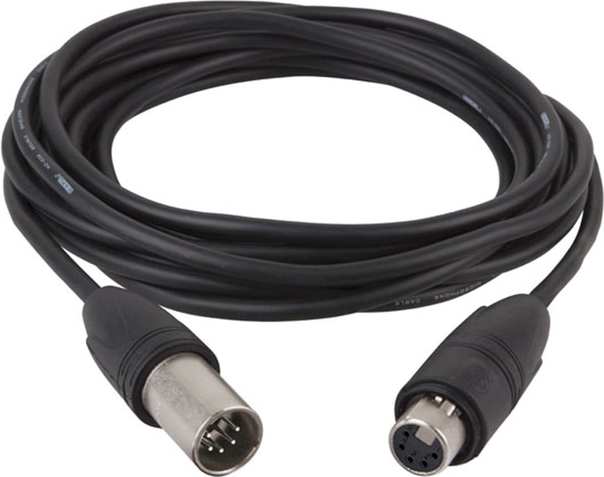 DMX kabel Neutrik XX HD FL833 - IP65 XLR/M 5P to XLR/F 5P 3 m
