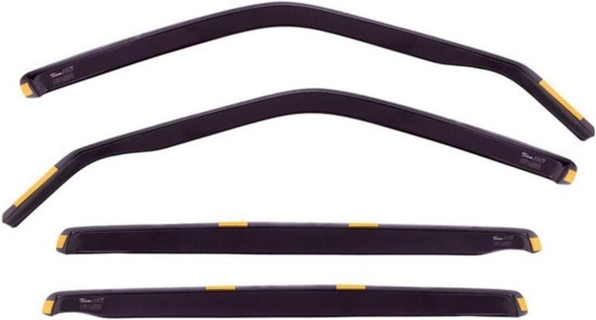 Zijwindschermen donker getint tbv Opel Astra H (type3) - 5-deurs Stationwagon VANAF 2004 - 2014 set a 4 stuks tbv V + A ramen