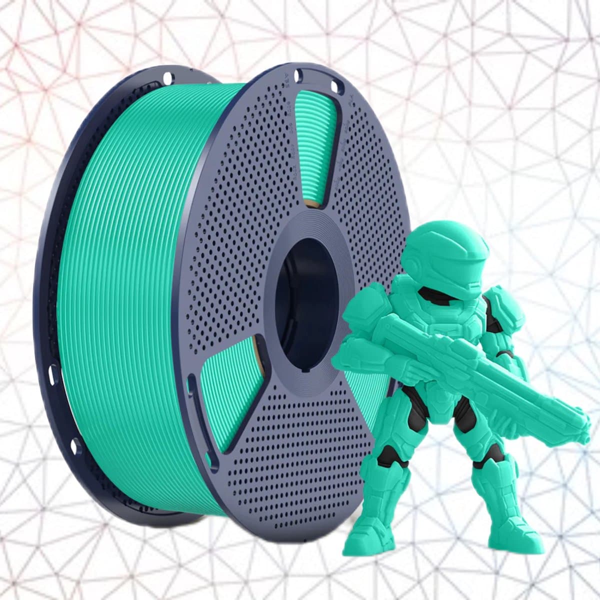 SUNLU 3D-filament PLA+ 1.75mm Mint Groen1 kg