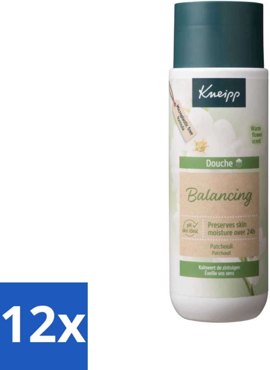 Kneipp - Douchegel - Patchouli - 200 ml - Voordeelverpakking - 12 stuks