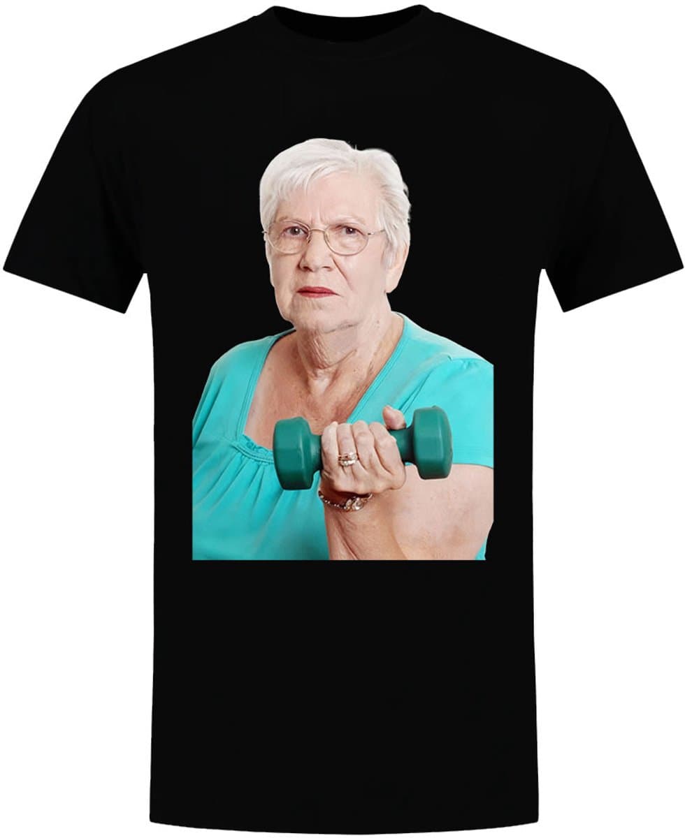 Oma Fitness Heren T-shirt - Sporten - Gezond - Humor- shirt