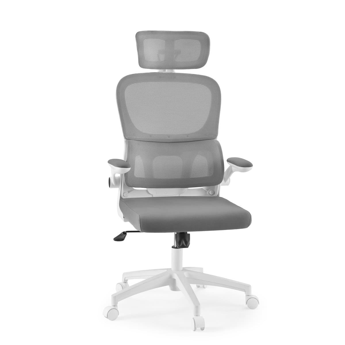 Bureaustoel / draaistoel ERGOMY FLEX Zitting stof / rugleuning netstof grijs mybuero
