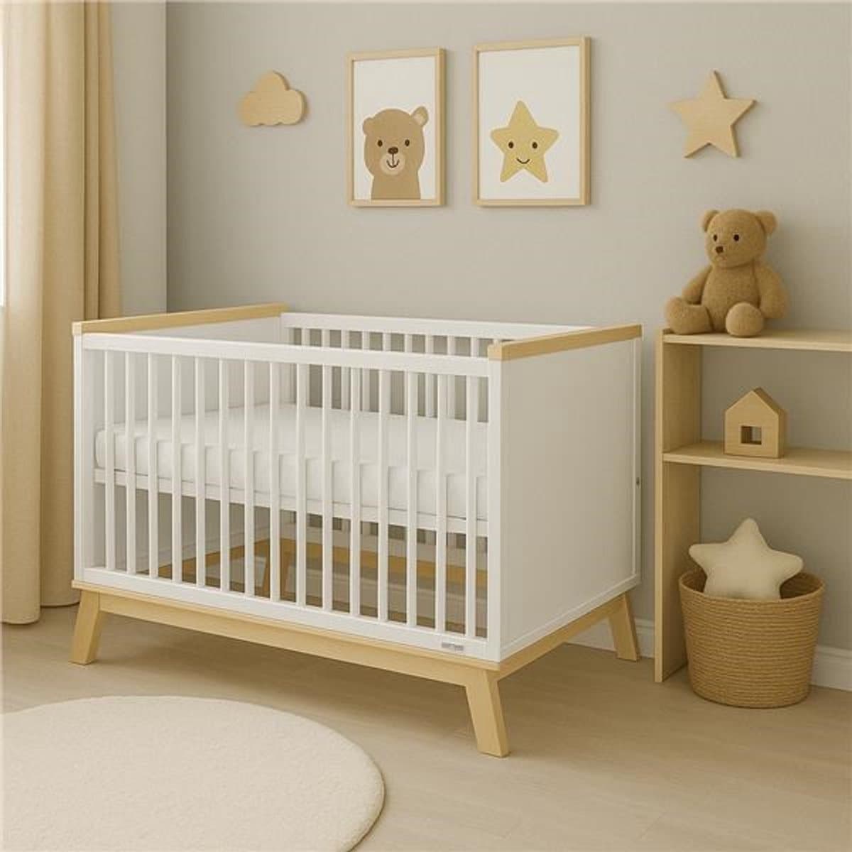 New Baby Marcus ledikant 120x60 cm wit - Babybed