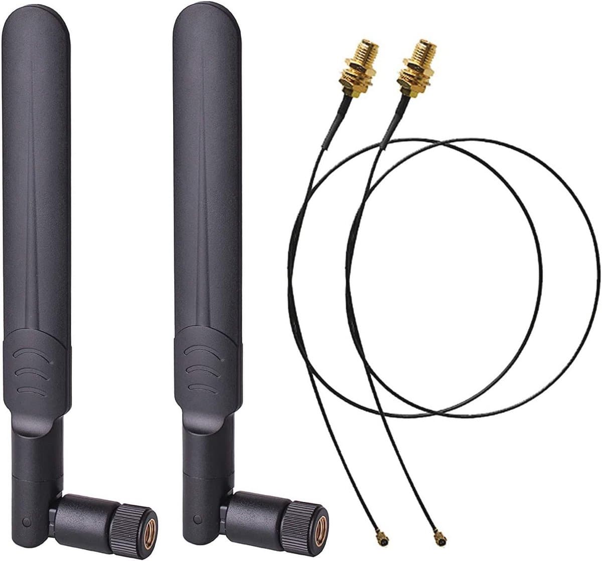Dual Band 8dBi WiFi Antenne met U.FL/IPEX naar RP SMA Kabels voor Mini PCIe